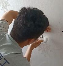 墙布施工视频