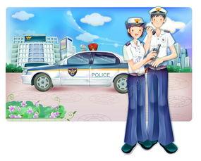 警察动画片视频,动画中的警察风采