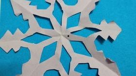 雪花剪纸视频,跟随视频学习制作精美雪花剪纸