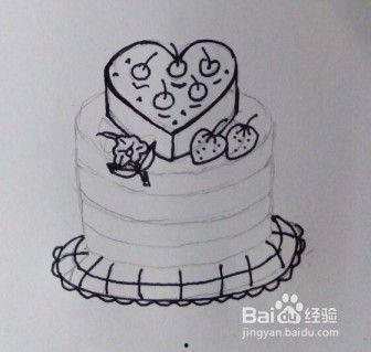 蛋糕简笔画视频